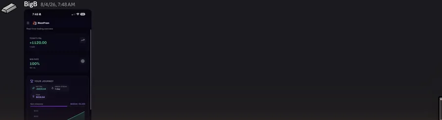 BlazeProps client result screenshot from the members Discord