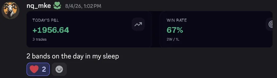 BlazeProps client result screenshot from the members Discord