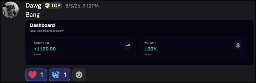BlazeProps client result screenshot from the members Discord